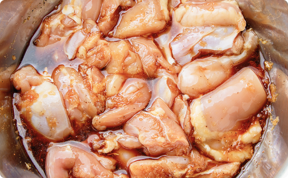 お肉に下味をつけて冷凍保存