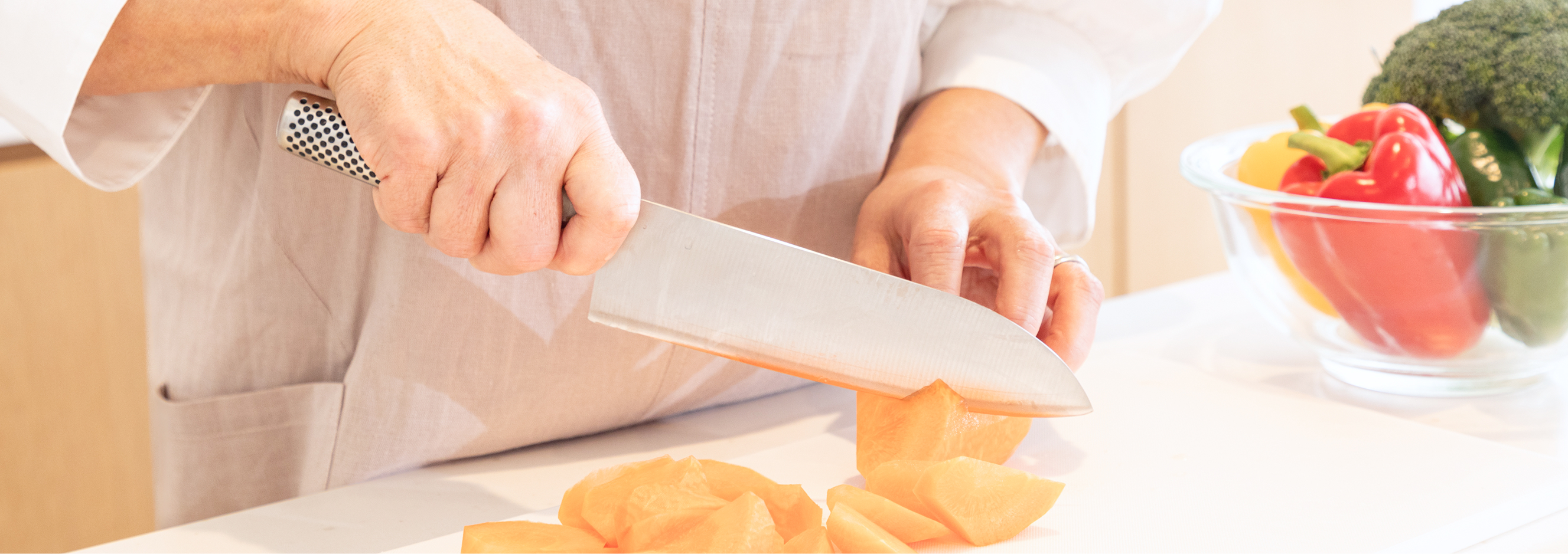 きらりライフサポートの料理の下準備