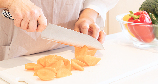 きらりライフサポートの料理の下準備